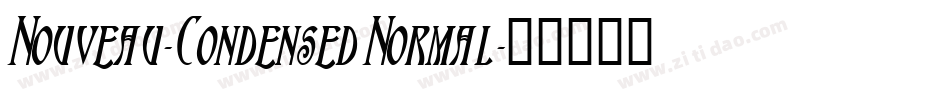 Nouveau-Condensed Normal字体转换